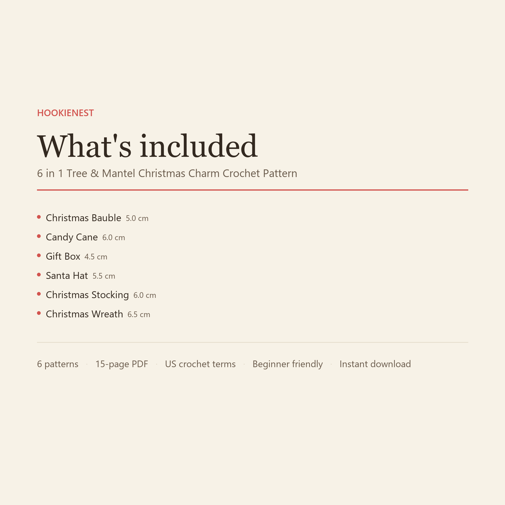 What is included in the Tree and Mantel Christmas pattern set